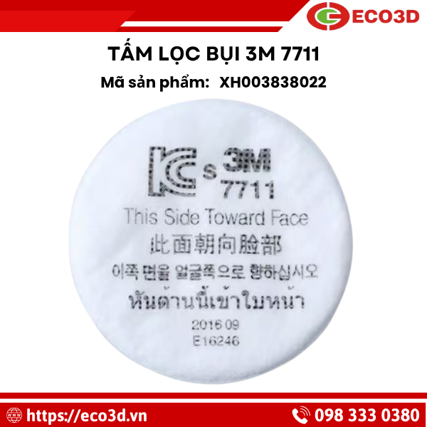 Tấm lọc bụi 3M 7711